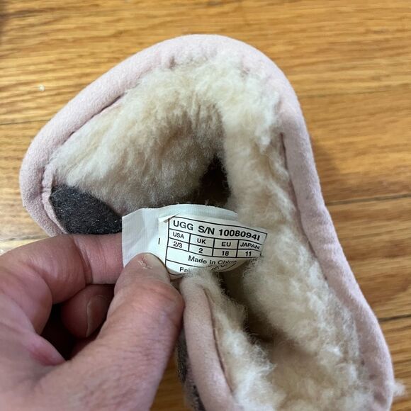 UGG boots plaid pink baby girl size 2/3‎ - Picture 6 of 6